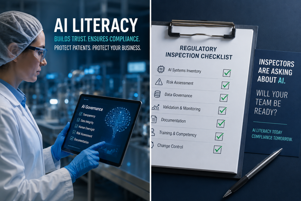 Checking for AI literacy as part of an audit in a high tech manufacturing environment